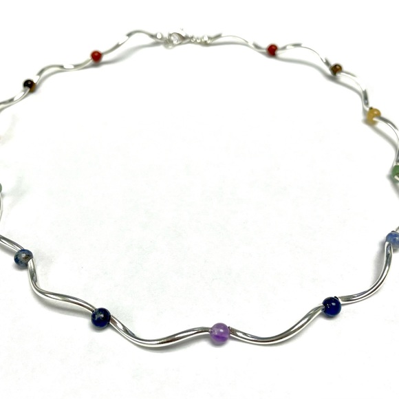 Chakra Twist Necklace - handmade - Picture 2 of 7